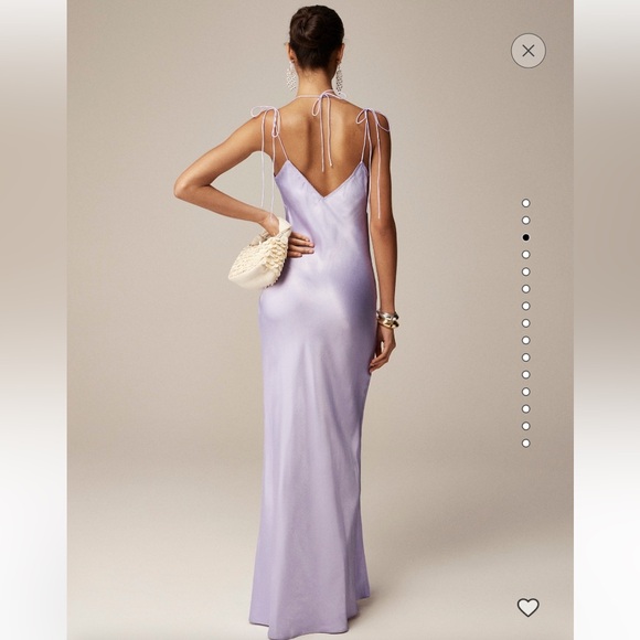 NWT J.Crew x Anna October V-neck slip dress in luster crepe 18 - Picture 7 of 16